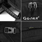 Gonex 35L Hiking Backpack Mountaineering Bag, Rain Cover Included Black
