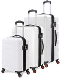 SWISSGEAR 3 PC 7366 Expandable Hardside Spinner (Set, White)