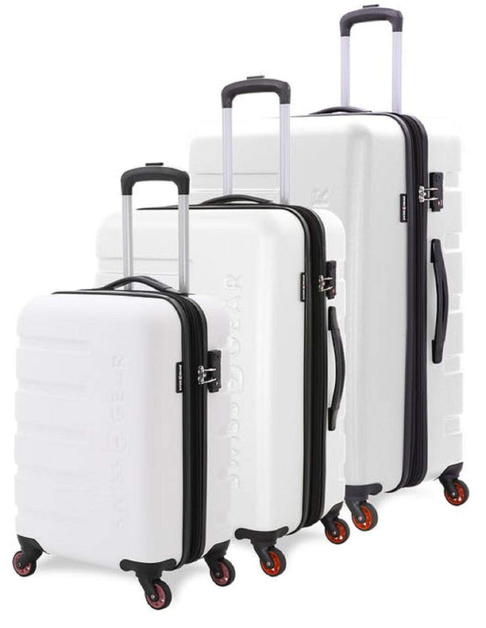 SWISSGEAR 3 PC 7366 Expandable Hardside Spinner (Set, White)