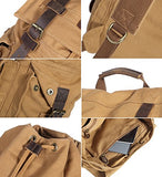 Paraffin Outdoor Canvas Backpack Hiking Camping Rucksack Heavy Duty Daypack School Backpack for Men