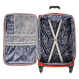 Skyway Mirage 2.0 24-inch 4-Wheel Spinner Luggage, True Red