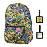 Teenage Mutant Ninja Turtles Retro Toy Clutter Backpack & Luggage Tag - 2 Piece Set