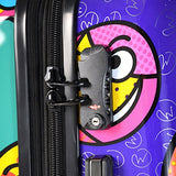 Mia Toro Italy Emojis Hardside Spinner Luggage 20" Carry-On, Multi-Color