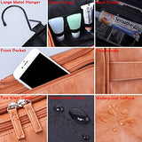[Gift Box] Vasker Travel Hanging Toiletry Bag For Men Waterproof (Brown)
