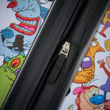 American Tourister Kids' Nickelodeon 90s Mash Up Hardside Spinner 21, White/Orange