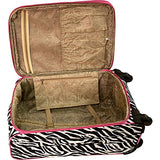 American Flyer Animal Print 5 Piece Spinner Luggage (Giraffe Green)