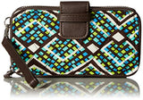 Rfid Smartphone Wristlet Wallet, Rain Forest, One Size