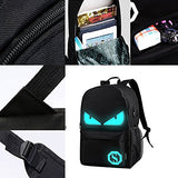 Anime Luminous Backpack Noctilucent School Bags Daypack Usb Chargeing Port Laptop Bag Handbag For