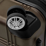 London Fog Kingsbury 3 Piece Expandable Hardside Spinner Luggage Set (Titanium)