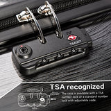 Coolife Luggage Expandable 3 Piece Sets PC+ABS Spinner Suitcase 20 inch 24 inch 28 inch (wine red)