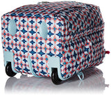 Vera Bradley Lighten Up Large Rolling Backpack, Polyester, Water Geo