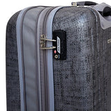 Mia Toro Macchiolina Abrasa Hardside 24 Inch Spinner, Gold, One Size