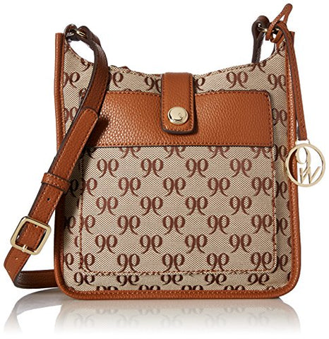 Nine West Women'S Aspen Crossbody, Khaki-Brown/Tobacco
