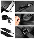 Saierlong New Mens Black Genuine Leather Briefcase Shoulder Laptop Business Bag