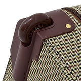 London Fog Cambridge Ii 44" Wheeled Garment Bag, Olive Houndstooth