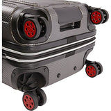 Original Penguin Crest 21" Hardside Carry-On Spinner Luggage, Charcoal