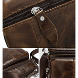 Berchirly Small Vintage Real Leather Travel Shoulder Bag Crossbody Handbag