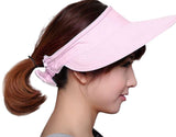 FakeFace Sun Protective Floppy Wide Brim Beach Travel Sun Hat Visor Sunhat Pink