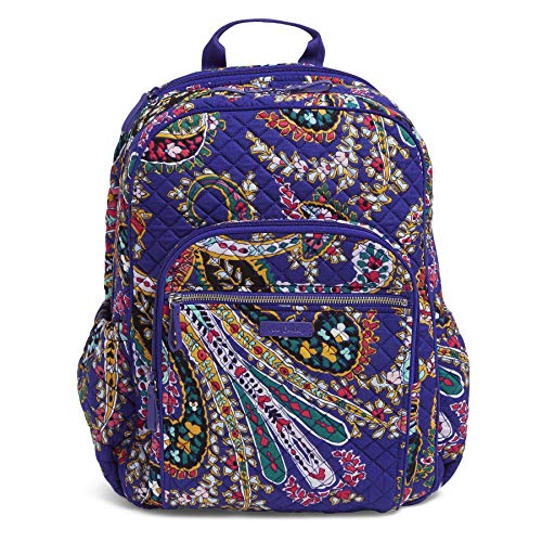 Vera Bradley Iconic Campus Backpack, Signature Cotton, Romantic Paisley