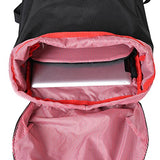 Bagail Casual Large Vintage Canvas Travel Backpacks Laptop College School Bags (Black)