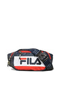 Fila Women's Hunts Waist Bag Peacoat/Chinese Red/White 1SZ & Towel Bundle