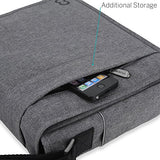 Casecrown Campus Messenger Bag (Charcoal Gray) For Microsoft Surface Pro & Rt
