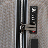 The Set Of Classic White Carbon Triforce Empire Collection Hardside 3-Piece Spinner Luggage Set