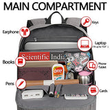 Backpack, Water Resistant School Backpack With Usb Charging Port For Women Men, Canvas College