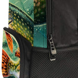 Pike Fish Fishing Lure Rucksacks, Large Capacity Bookbag Travel Hiking Bag & Day Pack, School Daypack Backpack Casual Daypack Climbing Shoulder Bag Laptop Book Bag Rucksack