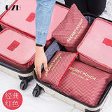 6pcs In One Set travel Bag Cosmetic Toiletry Makeup Bags And Cases Kosmetiktasche Organisateur De