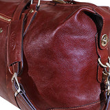 Floto Collection Cabin Duffle Bag in Vecchio Brown Italian Calfskin Leather