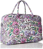 Vera Bradley Iconic Weekender Travel Bag, Signature Cotton, Lavender Meadow