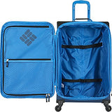 Columbia Kiger 26" Expandable Spinner Suitcase, COAL/NIGHT TIDE BLUE