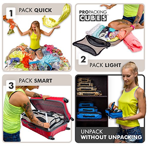 Shop Pro Packing Cubes 6 Piece Lightweight Tr – Luggage Factory