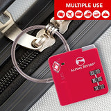 Ultraflex Tsa Approved Lock With Red Open Alert Indicator For Luggage & Gym Lockers