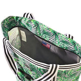 Olympia 2-Piece Rolling Shopper Tote and Cooler Bag, Rain Forest