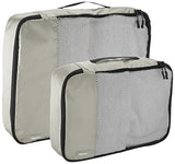 Amazonbasics 4-Piece Packing Cube Set - 2 Medium And 2 Large, Gray