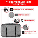 Compression Packing Cubes Travel Luggage-Organizer Set Packs More in Less Space