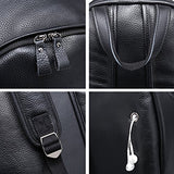 Berchirly Vintage Leather Laptop Backpack College School Bookbag Travel Rucksack