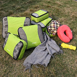 Gonex Rip-Stop Nylon Travel Organizers Packing Bags Light Green