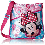 Disney Girls' Minnie Crossbody Love My Bows, pink