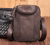 Sealinf Men'S Leather Shoulder Crossbody Purse Cellphone Pouch Saddlebag Wallet (Pattern 4)