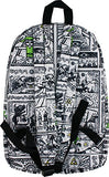 Bioworld The Legend Of Zelda Game Drawings Sublimated Backpack