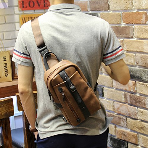 Tidog The New Chest Han Edition Leisure Trend Crazy Horse Leather Men'S ...