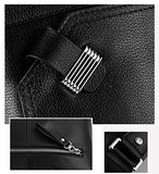 Saierlong New Mens Black Genuine Leather Briefcase Messenger Bags Business Handbags