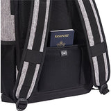 Kenneth Cole Reaction Dual Compartment 15.6" (RFID) Laptop Backpack Black W/Red Pop One Size