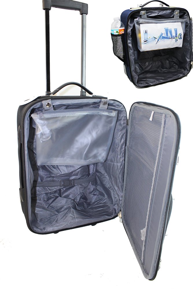 Basic Luggage Shop Boardinglbue Rolling Personal Item 18&qu – Luggage Factory