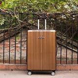 NaSaDen Suitcases with wheels Large luggage TSA Lock ABS+PC [Coffee Gold] 29-Inch German Design lightweight away luggage