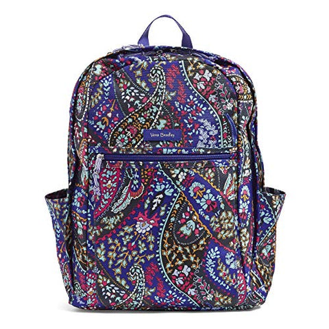 Vera Bradley Lighten Up Grand Backpack, Polyester, petite paisley