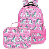 Backpack for Girls, CAMTOP Preschool Backpack with Lunch Box Toddler Kids School Bag Set (Pink-2)